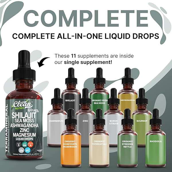 Clean Nutraceuticals Shilajit Drops Liquid | Shilajit Supplement for Men Women with Sea Moss Ashwagandha Zinc Magnesium Boron Fulvic Acid – Himalayan Shilajit Energy Vitality Stamina – 2oz - Image 2