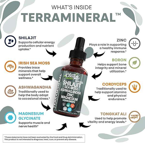Clean Nutraceuticals Shilajit Drops Liquid | Shilajit Supplement for Men Women with Sea Moss Ashwagandha Zinc Magnesium Boron Fulvic Acid – Himalayan Shilajit Energy Vitality Stamina – 2oz - Image 3