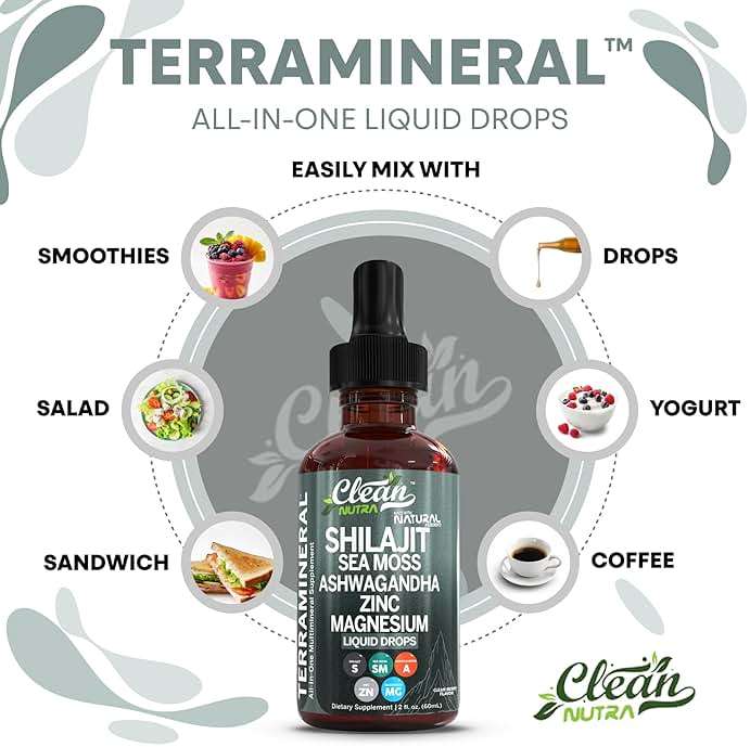 Clean Nutraceuticals Shilajit Drops Liquid | Shilajit Supplement for Men Women with Sea Moss Ashwagandha Zinc Magnesium Boron Fulvic Acid – Himalayan Shilajit Energy Vitality Stamina – 2oz - Image 7
