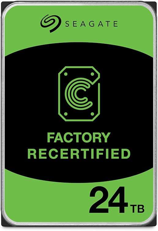 Seagate Exos ST24000NM000C 24TB 7.2K RPM SATA 6Gb/s 512e 3.5in Enterprise Hard Drive (Renewed) - Image 1
