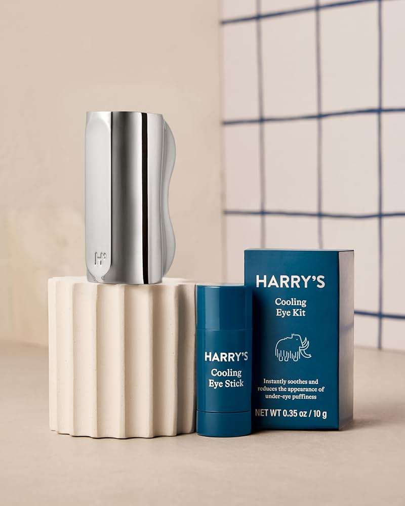 Harry's Cooling Eye Kit for Men - Gua Sha Depuffing Facial Massage Tool and Cooling Eye Stick - Image 6