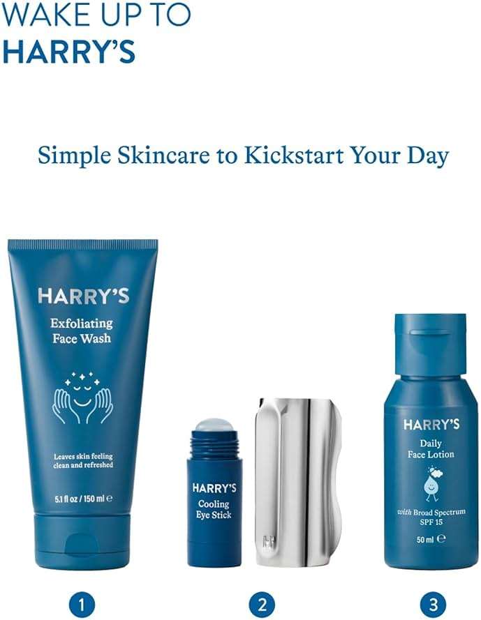 Harry's Cooling Eye Kit for Men - Gua Sha Depuffing Facial Massage Tool and Cooling Eye Stick - Image 8
