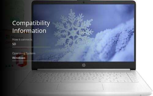 HP 14" Business & Student Laptop Computer with Microsoft Office 365 Included, Intel Quad-Core Processor, 1TB Storage (64GB eMMC+1TB OneDrive), 8GB RAM, Windows 11, PLUSERA Earphones, White - Image 3