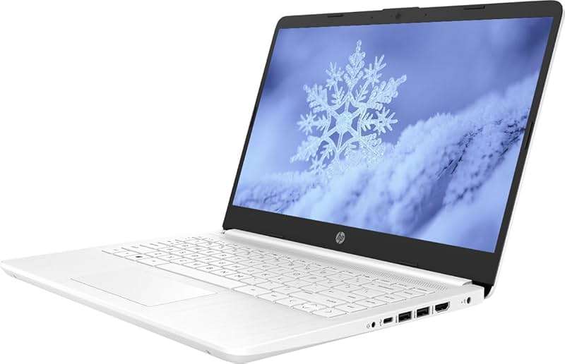 HP 14" Business & Student Laptop Computer with Microsoft Office 365 Included, Intel Quad-Core Processor, 1TB Storage (64GB eMMC+1TB OneDrive), 8GB RAM, Windows 11, PLUSERA Earphones, White - Image 4