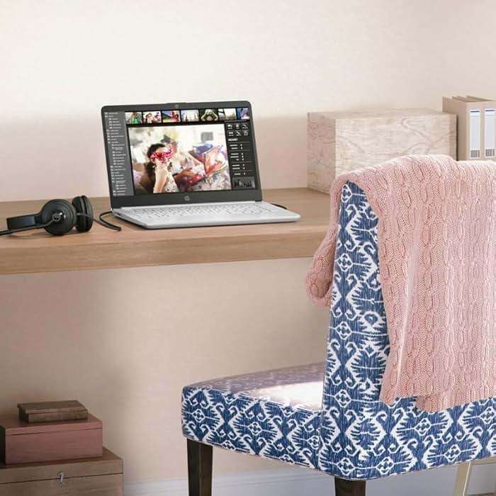 HP 14" Business & Student Laptop Computer with Microsoft Office 365 Included, Intel Quad-Core Processor, 1TB Storage (64GB eMMC+1TB OneDrive), 8GB RAM, Windows 11, PLUSERA Earphones, White - Image 8