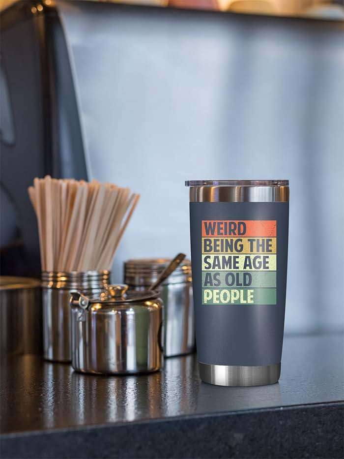 NewEleven 50th Birthday Gifts For Men Women - 50th Birthday Decorations For Him Her - Present For Men Women Turning 50 Year Old Gifts For Mom, Dad, Wife, Husband - 20 Oz Tumbler - Image 2