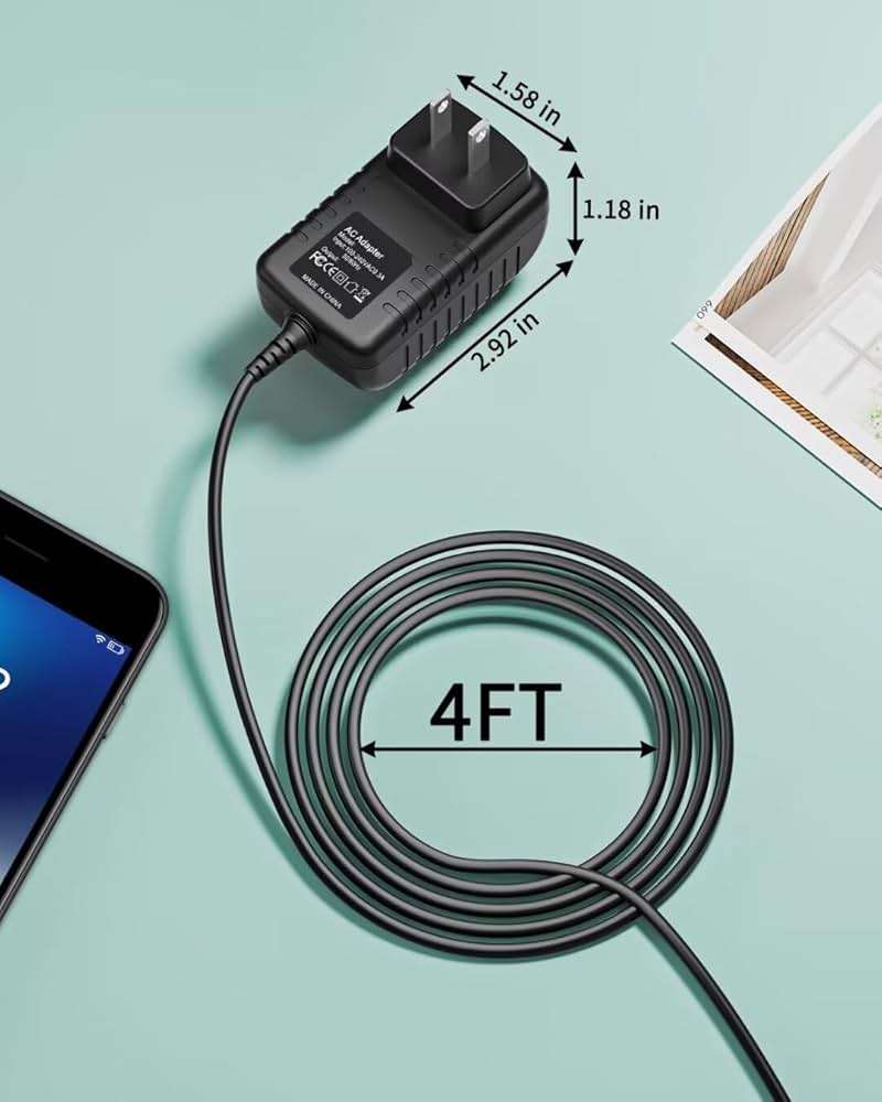 RXQMXG 18V Charger Compatible with Hypervolt 2/2 Pro/Go/Go 2 Power Cord Compatible with Hyperice 2/2 Pro Massage Gun Compatible with Vyper 3/2/Go Replacement AC Adapter Power Supply Cord - Image 3