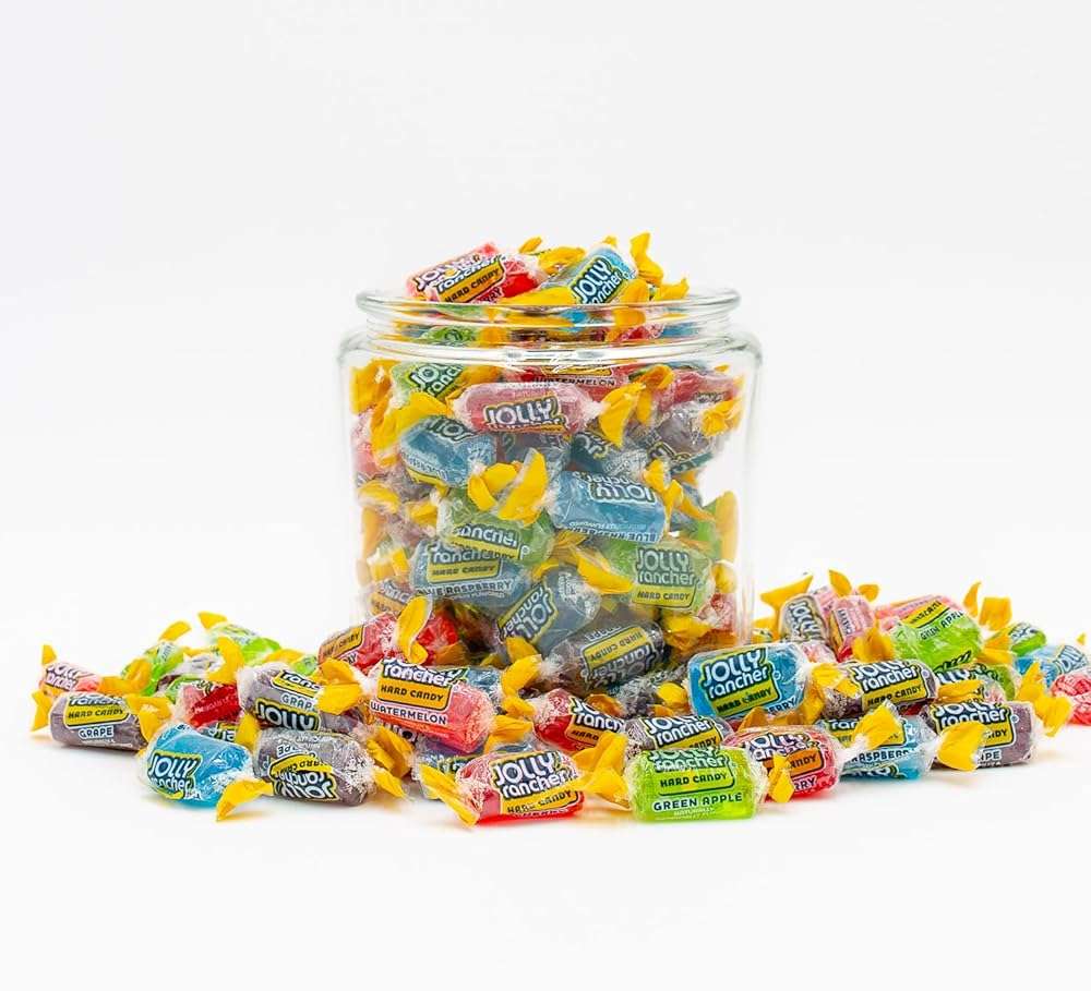 Jolly Ranchers Hard Candy ASSORTED 5 lb – Bulk Bag, 5 Original Flavors (Watermelon, Blue Raspberry, Cherry, Green Apple, Grape) - Image 5