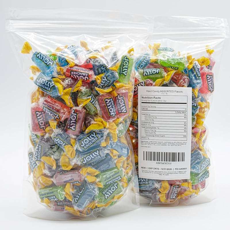 Jolly Ranchers Hard Candy ASSORTED 5 lb – Bulk Bag, 5 Original Flavors (Watermelon, Blue Raspberry, Cherry, Green Apple, Grape) - Image 7