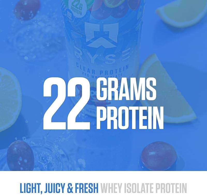 RYSE Clear Protein Drink - Kool-Aid Tropical Punch - 100 Calories, 22g Whey Isolate Protein Shake, Sugar-Free, 0g Fat & Lactose-Free - Refreshing Ready-to-Drink Beverage - 16.9 fl oz Bottles (12-Pack) - Image 3