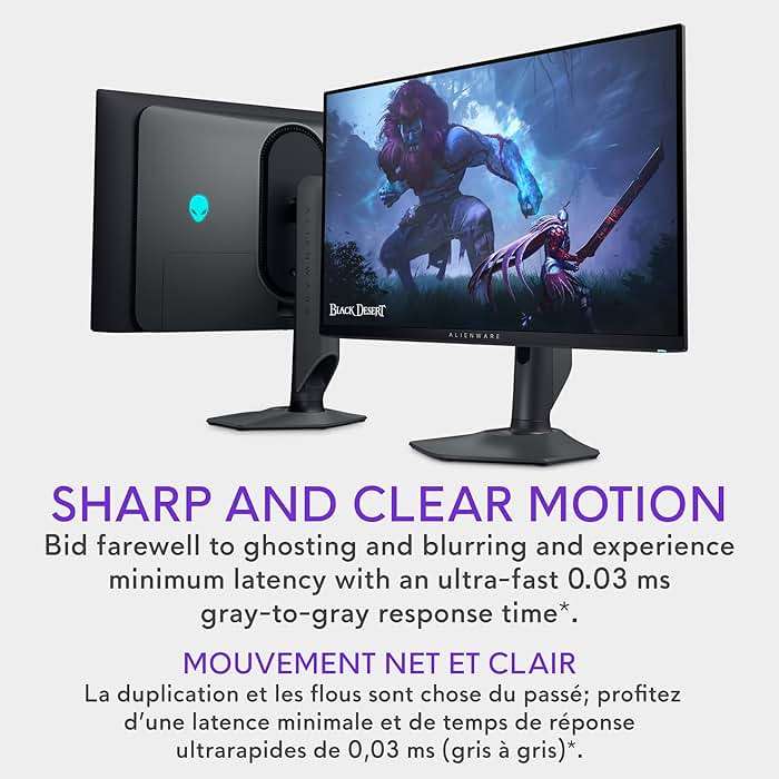 Alienware AW2725DF OLED Gaming Monitor - Quantom-Dot WQHD (2560x1440) 360Hz 0.03Ms Display, AMD FreeSync Premium Pro, HDMI/DP/USB 3.2 Gen1 - Black (Renewed) - Image 2