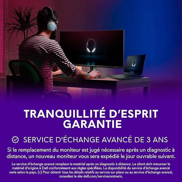 Alienware AW2725DF OLED Gaming Monitor - Quantom-Dot WQHD (2560x1440) 360Hz 0.03Ms Display, AMD FreeSync Premium Pro, HDMI/DP/USB 3.2 Gen1 - Black (Renewed) - Image 6