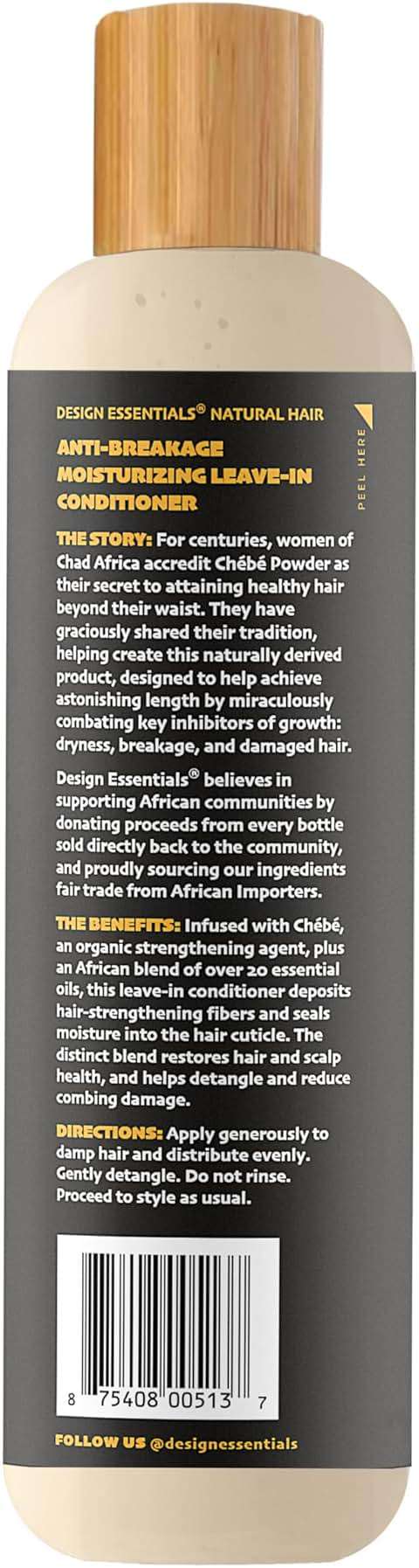 Design Essentials African Chebe Anti-Breakage Moisturizing Leave-In Conditioner - Image 3