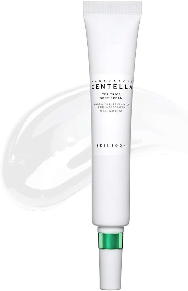 SKIN1004 Tea-Trica Spot Cream, Spot Treatment with Centella Asiatica & Tea Tree, Face Moisturizer for Soothing Targeted Areas, Cica Cream for Clear-looking Skin, Korean Skin Care, 0.67 fl.oz / 20ml - Image 1