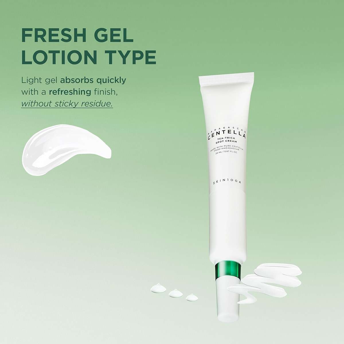 SKIN1004 Tea-Trica Spot Cream, Spot Treatment with Centella Asiatica & Tea Tree, Face Moisturizer for Soothing Targeted Areas, Cica Cream for Clear-looking Skin, Korean Skin Care, 0.67 fl.oz / 20ml - Image 5