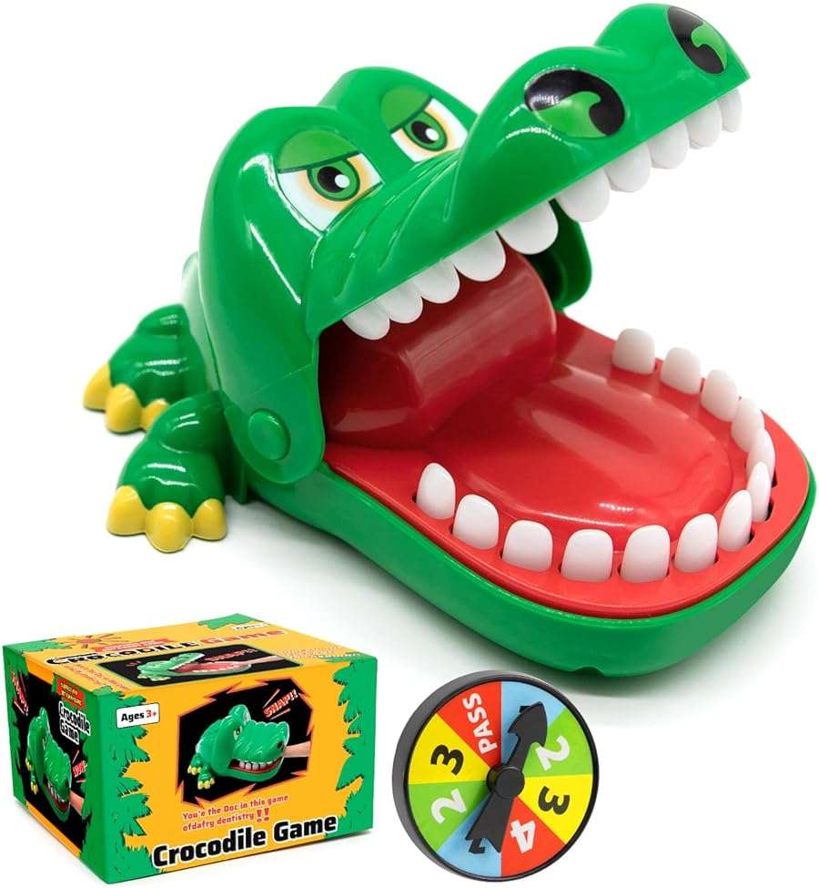 Upgraded Crocodile Teeth Dentist Game For Kids, Alligator Push Teeth Down, Funny Board Game - Image 1