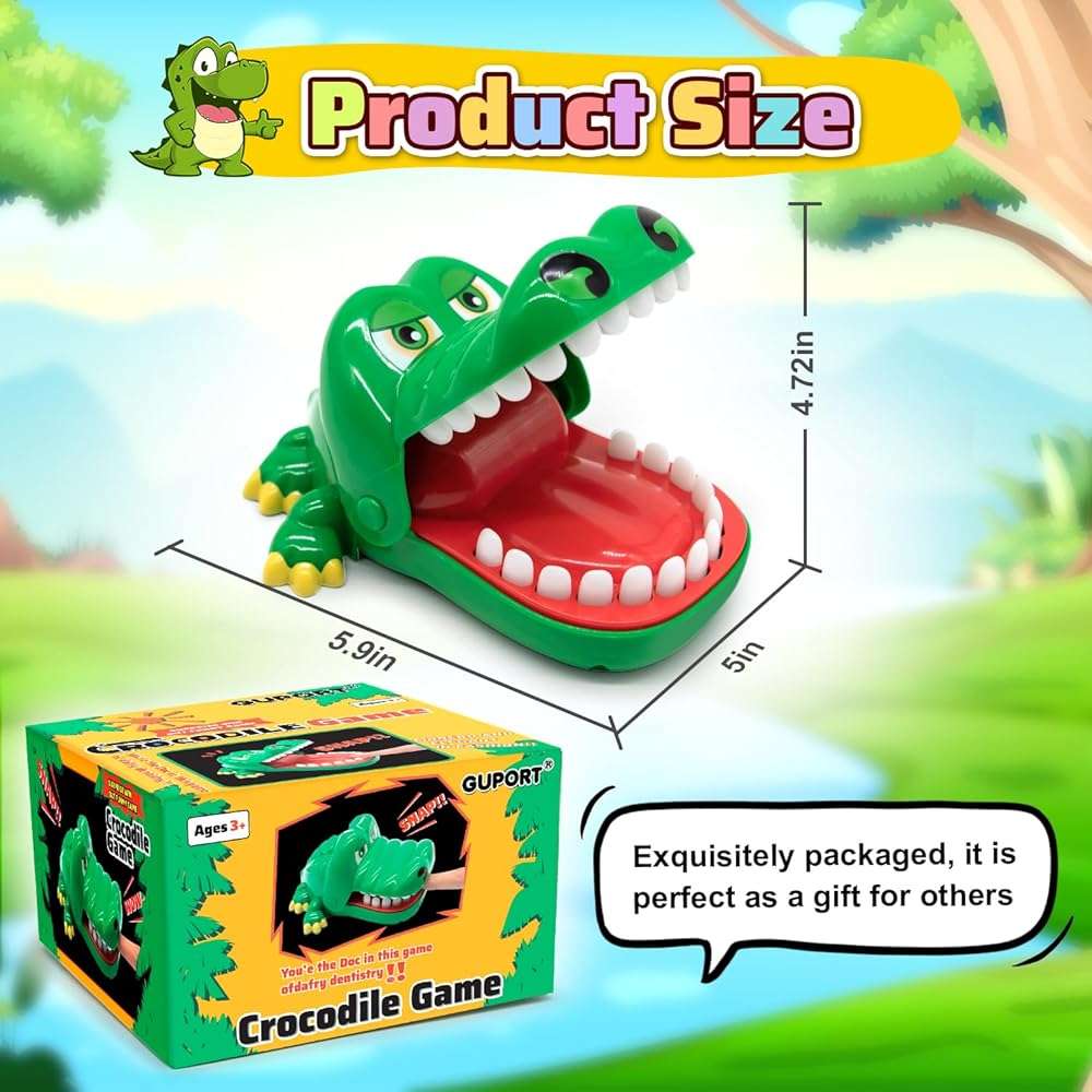 Upgraded Crocodile Teeth Dentist Game For Kids, Alligator Push Teeth Down, Funny Board Game - Image 3