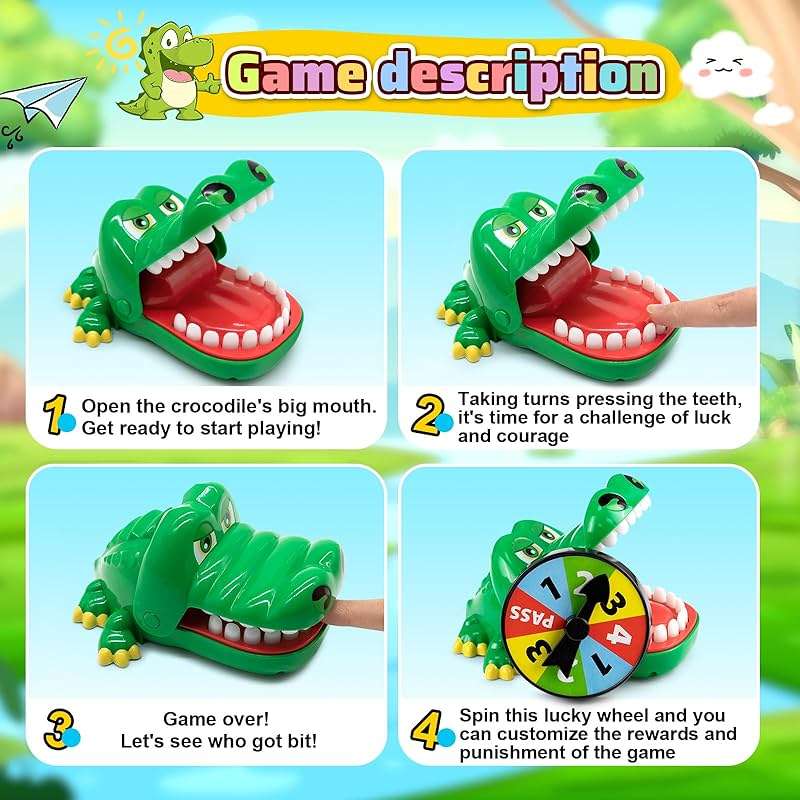 Upgraded Crocodile Teeth Dentist Game For Kids, Alligator Push Teeth Down, Funny Board Game - Image 4