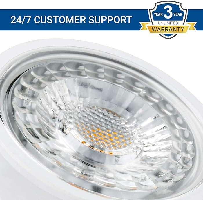 SANSUN 5W MR16 LED Landscape Light Bulbs, Low Voltage 12V 50W Halogen Replacement for Outdoor Landscape Spotlight and Indoor Track Light, GU5.3 Bi-Pin Base, Warm White 2700K, Non-Dimmable (Pack of 10) - Image 7