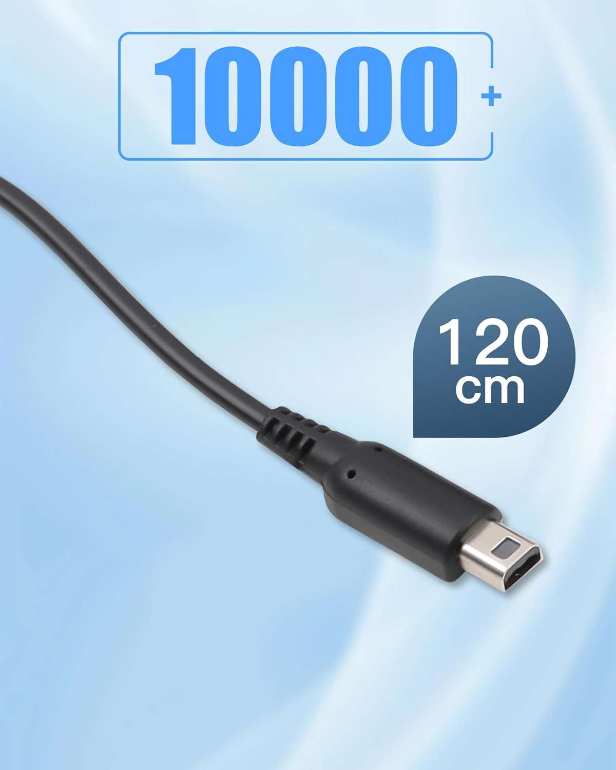 TriverseTech USB Charging Cable Compatible with Nintendo New 3DS XL/New 3DS/3DS XL/3DS/New 2DS XL/2DS XL/2DS/DSi/DSi XL - Image 4