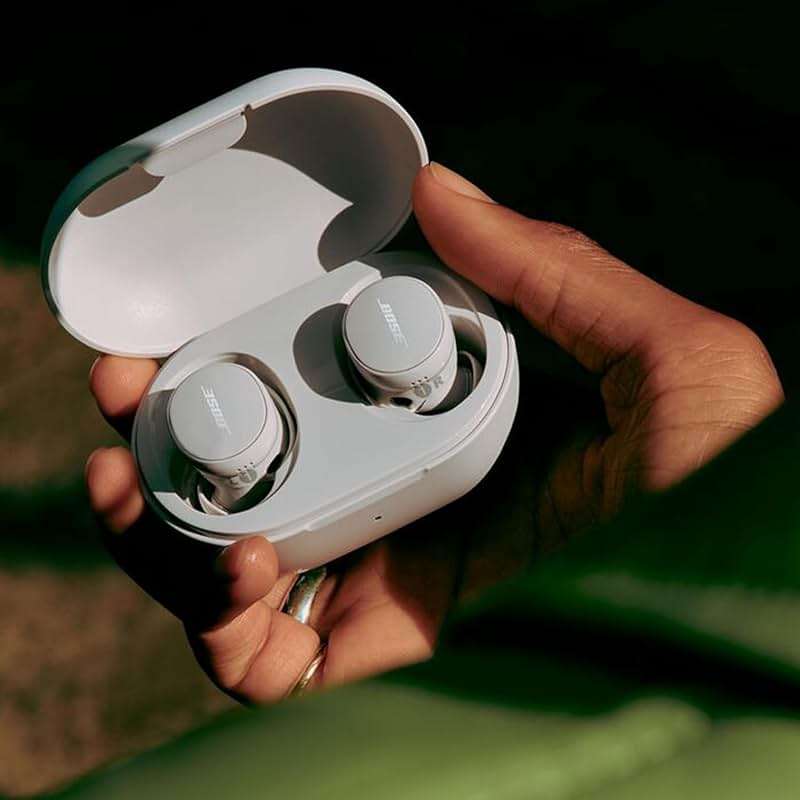 Bose QuietComfort Wireless Noise Cancelling Earbuds, Lifestyle Bluetooth Earbuds with Active Noise Cancellation, Up to 8.5 Hours of Battery Life with Green Extreme Portable Charger (White Smoke) - Image 5