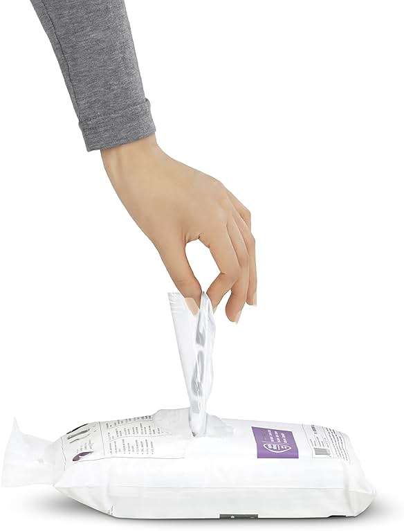simplehuman Code P 200 Count Custom Fit Liners, Drawstring Kitchen Trash Bags, One-by-One Mess-Free Dispense, Extra Thick & Double Seamed, 50% PCR Plastic, 50-60 Liter / 13-16 Gallon, White - Image 2