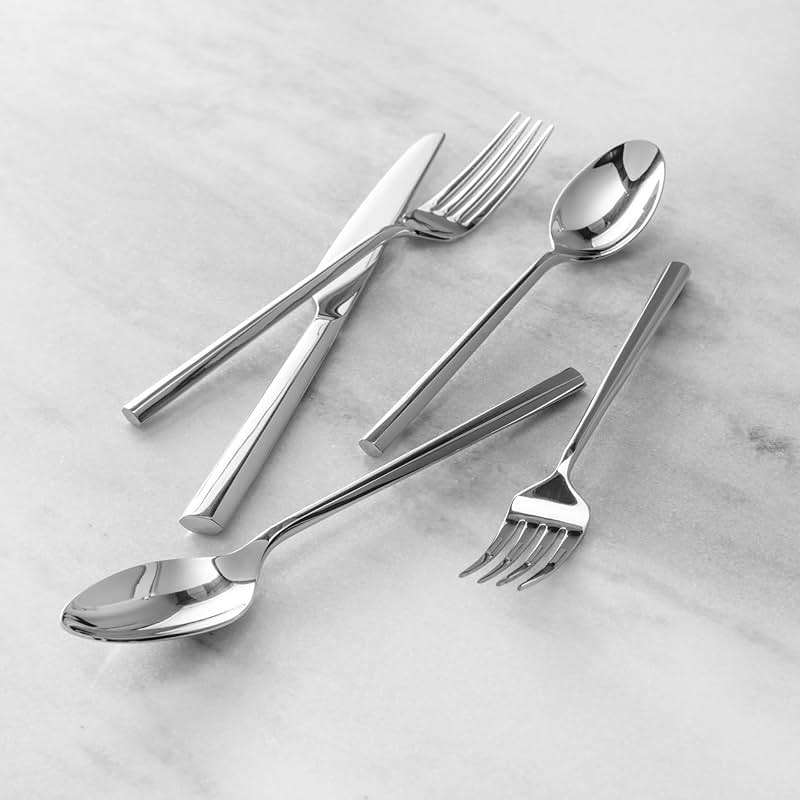 Fortessa Orson 18/10 Stainless Steel, 20 Piece Flatware Set (Service for 4), Silver - Image 2