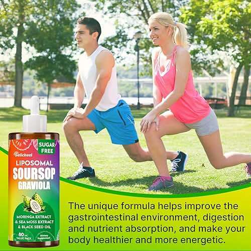 (80ML) Supplement Liquid Drops, 10 in 1 Soursop Multivitamin Drops with Leaf Extract & Sea Moss, for Cell Support & Regeneration, Immunity, Gut, Zzz, Skin & Antioxidant | 2.8 Fl Oz - 80 Days Supply - Image 7