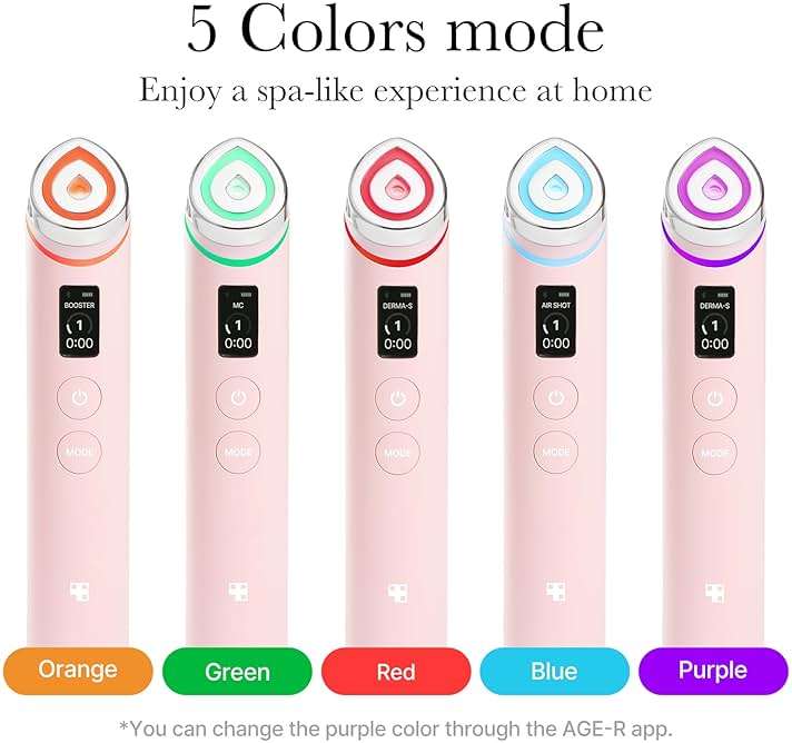 medicube Booster Pro | 6-in-1 Real Glass Glow Beauty Massager | for Clear, Radiant, Firmer-Looking Skin | Korean Skin Care | Pink - Image 4