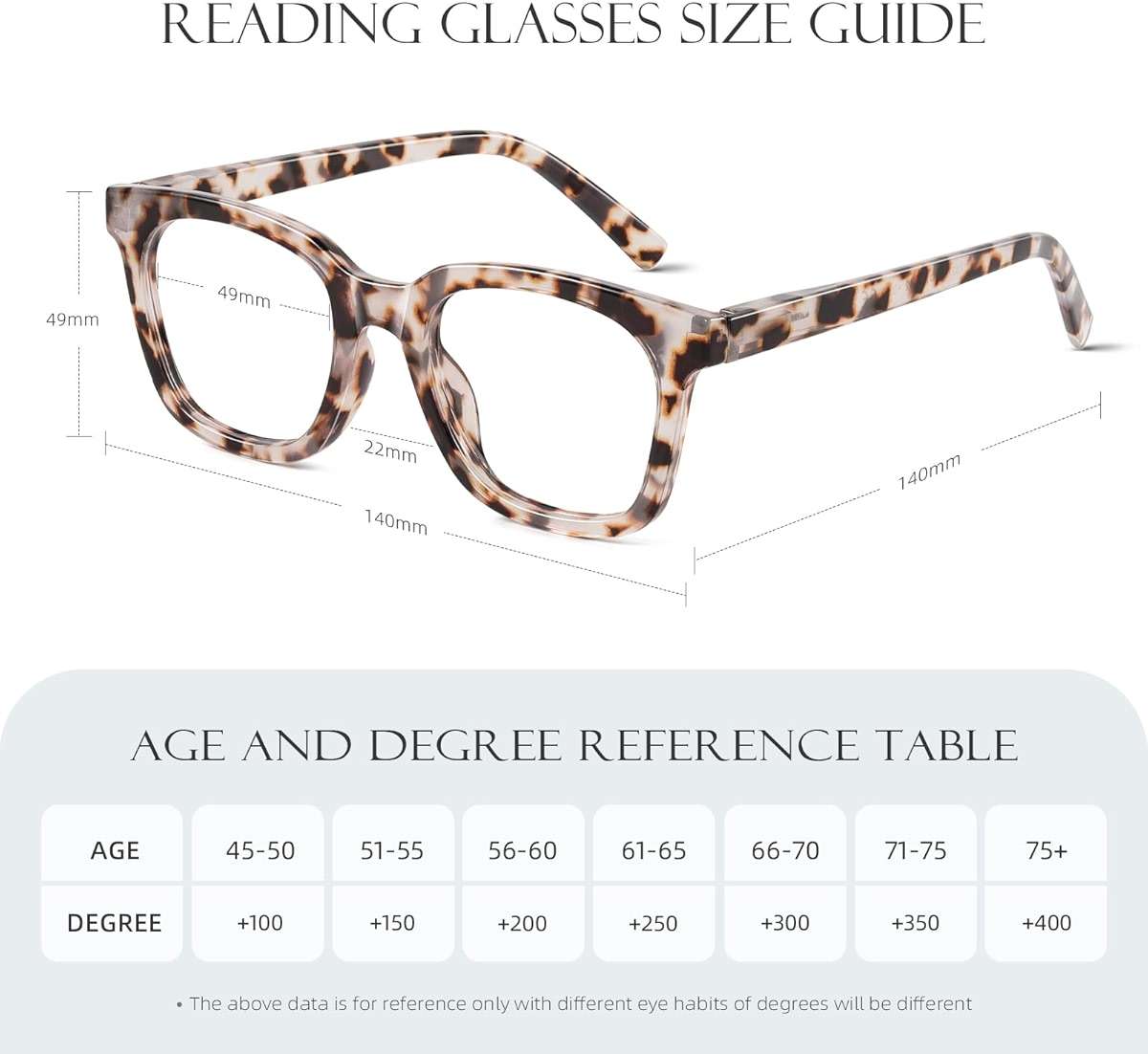 AIMISUV Reading Glasses for Women Men - Blue Light Blocking Magnifying Readers,Square Anti-Glare Computer Eyeglasses - Image 5