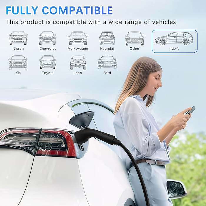 BETUMODA Portable Level 1&2 EV Charger, 32 Amp, Portable Charger for Home and J1772, 23ft Cable, 240V, Charging Stations with LED Display, NEMA14-50 Plug, Current Adjustable.(Tesla Need Adapter) - Image 6