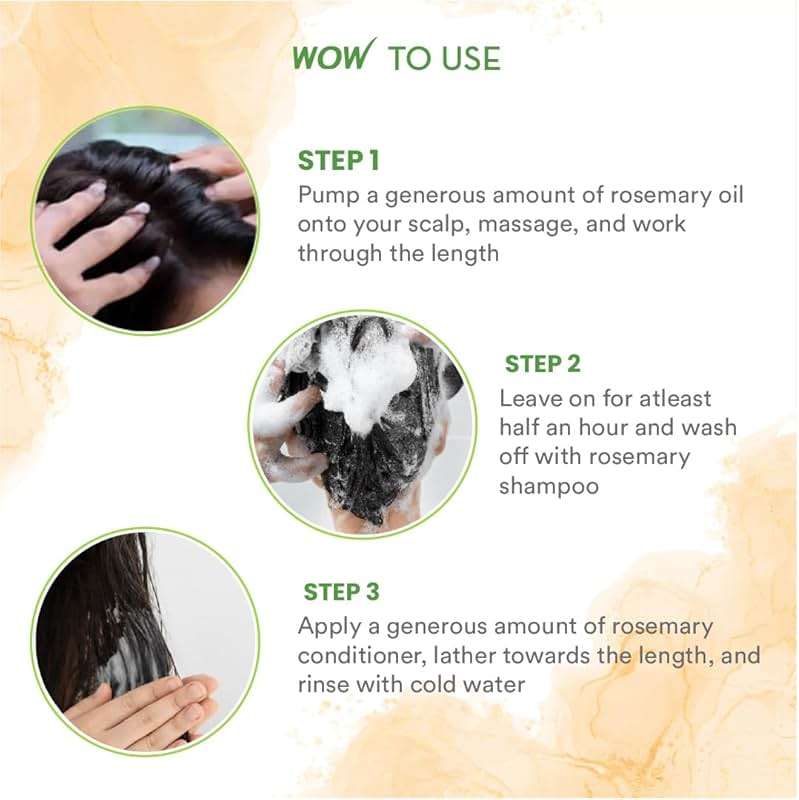 WOW Skin Science Rosemary with Biotin Hair Oil 6.8 oz - Image 3
