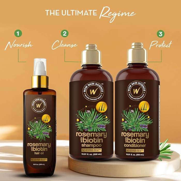WOW Skin Science Rosemary with Biotin Hair Oil 6.8 oz - Image 4