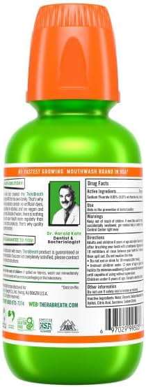 TheraBreath Kids Mouthwash with Fluoride, Organic Strawberry Splash, Anticavity, 10 fl oz & TheraBreath Kids Mouthwash with Fluoride, Organic Wacky Watermelon, Anticavity, 10 fl oz - Image 8