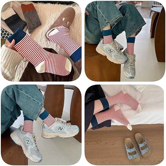 OTAODKA Athletics Socks for Women and Girls Cute Ankle Cotton Sock - Image 5