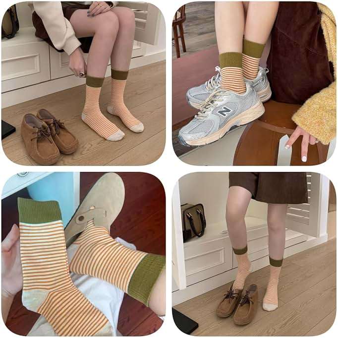 OTAODKA Athletics Socks for Women and Girls Cute Ankle Cotton Sock - Image 7