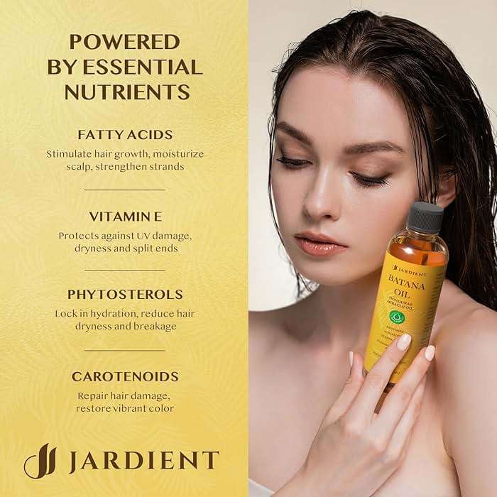 Jardient Batana Oil for Hair Growth: 100% Pure and Natural Batana Oil from Honduras Dr. Sebi Recommended - Promotes Hair Growth and Thickness for Women & Men 4.2 FL OZ - Image 5