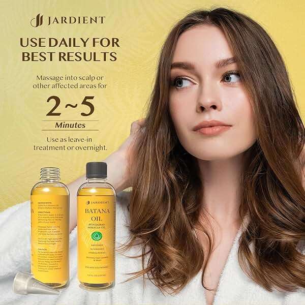 Jardient Batana Oil for Hair Growth: 100% Pure and Natural Batana Oil from Honduras Dr. Sebi Recommended - Promotes Hair Growth and Thickness for Women & Men 4.2 FL OZ - Image 7