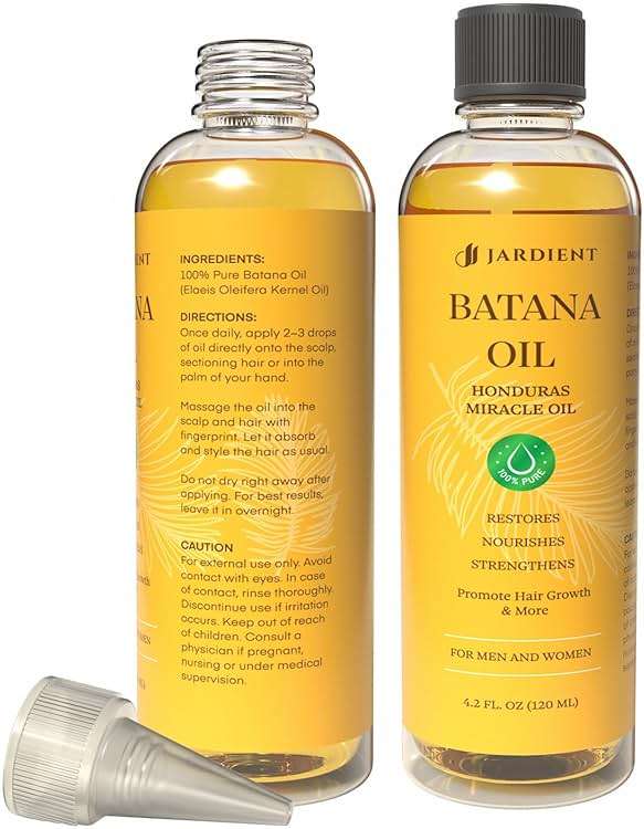 Jardient Batana Oil for Hair Growth: 100% Pure and Natural Batana Oil from Honduras Dr. Sebi Recommended - Promotes Hair Growth and Thickness for Women & Men 4.2 FL OZ - Image 8