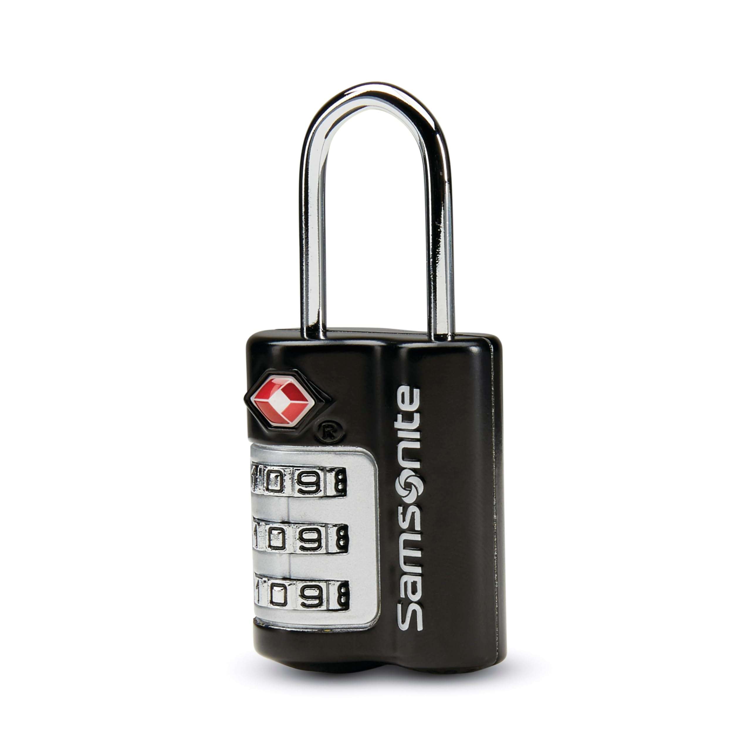 Samsonite 3-Dial Combination Lock, TSA Approved Travel Lock, Black - Image 1