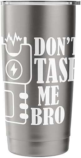 Don't Tase Me Bro Electric Taser Stainless Steel Insulated Tumbler - Image 4
