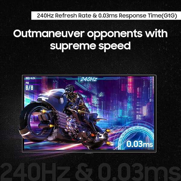 Samsung 27” Odyssey OLED G6 (G61SD) QHD & QD-OLED 240Hz 0.03ms FreeSync Premium Pro Gaming Monitor with Sleek Metal Design, 3 Year Warranty, US, LS27DG610SNXZA - Image 6