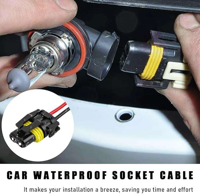 Wevdn 2 PCS 9005 HB3 9006 HB4 9012 Bulb Socket, Headlight Connector Female Adapter Wiring Harness Socket, Automotive Headlights Fog Lights Socket Wire Replacement, Car Accessories - Image 6