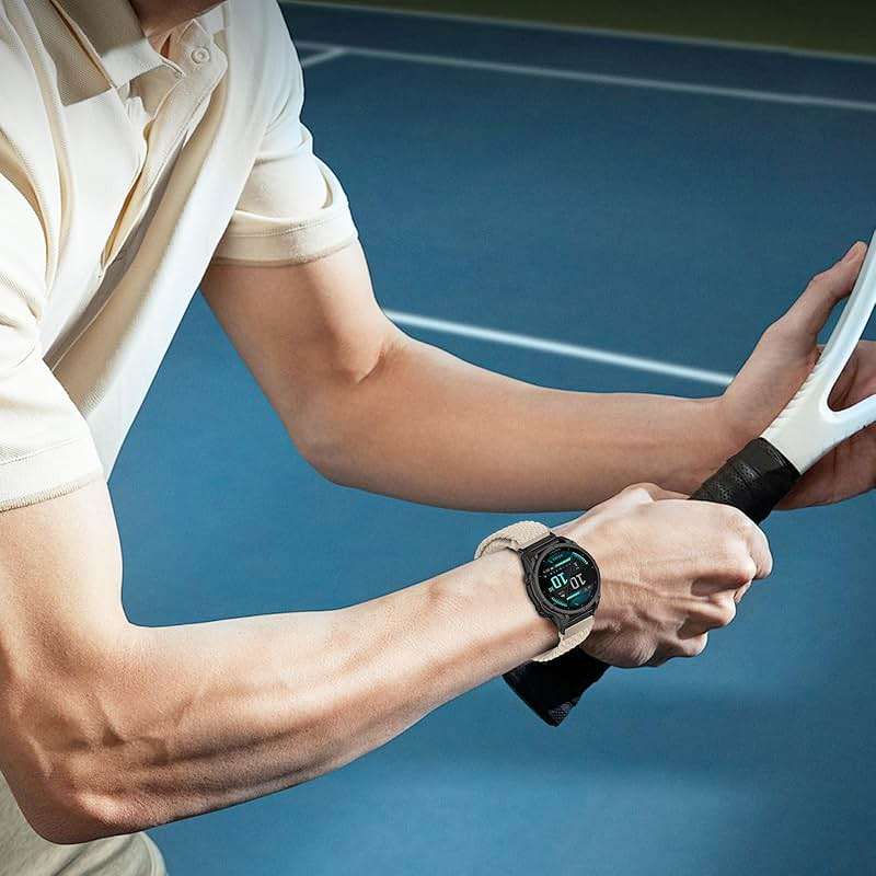 RosMank 20mm Quickfit Braided Watch Band Compatible with Garmin Fenix 8 AMOLED 43mm/7S Pro/7S/6S Pro/6S/5S/5S Plus, Nylon Woven Replacement Strap for Approach S70 42mm/Instinct E 40mm/Descent Mk3s - Image 8