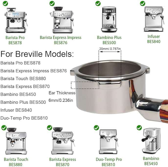 Bottomless Portafilter 54mm with Color Wood Compatible with Breville Barista Express, Pro, Touch, and Impress | Fire Phoenix Handle - Image 3