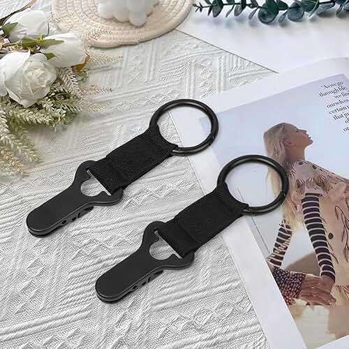 Niveaya Hat Clip for Travel on Bag - 2 Pack, Vacation Beach Cruise Essentials Accessory for Travel Handbag Backpack Luggage, Securely Hold to Keep Hat Shaped, Hands-Free, Black+Black - Image 7