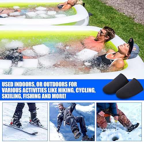 TOBWOLF 2 Pairs Ice Bath Toe Socks, 3MM Cold Plunge Toe Covers, M/L/XL Size Reusable Ice Bath Socks for Cold Plunge at Home - Image 4
