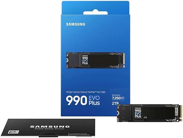 Samsung SSD 990 EVO Plus 2TB, PCIe Gen 4x4 | 5x2 M.2 2280, Up to 7,250 MB/s | NVMe Internal Solid State Drive, Upgrade Storage for PC/Laptops, HMB Technology & Intelligent Turbowrite 2.0 (MZ-V9S2T0B/AM) - Image 3