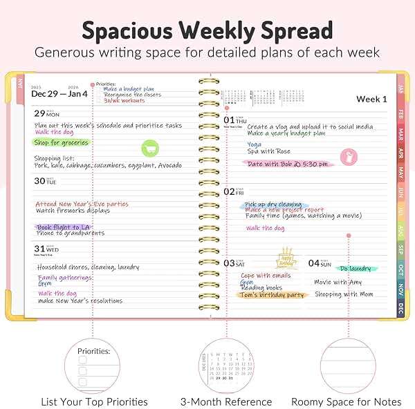 Jul 2026 - Dec 2027 Planner, Forvencer 18 Month Academic Planner 2026-2027, 8.5" x 11", Calendar Planner Weekly and Monthly, Daily Agenda Book, College School Supplies for Student Teacher, A4, Blue - Image 5