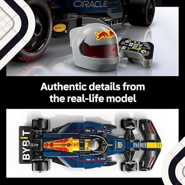 LEGO Speed Champions Oracle Red Bull Racing RB20 F1 Race Car Model Kits - Building Set for Adults, Ages 18+ with Realistic Features - Red Bull F1 DIY Crafts for Display - Gift Idea for Fans - 77243 - Image 4
